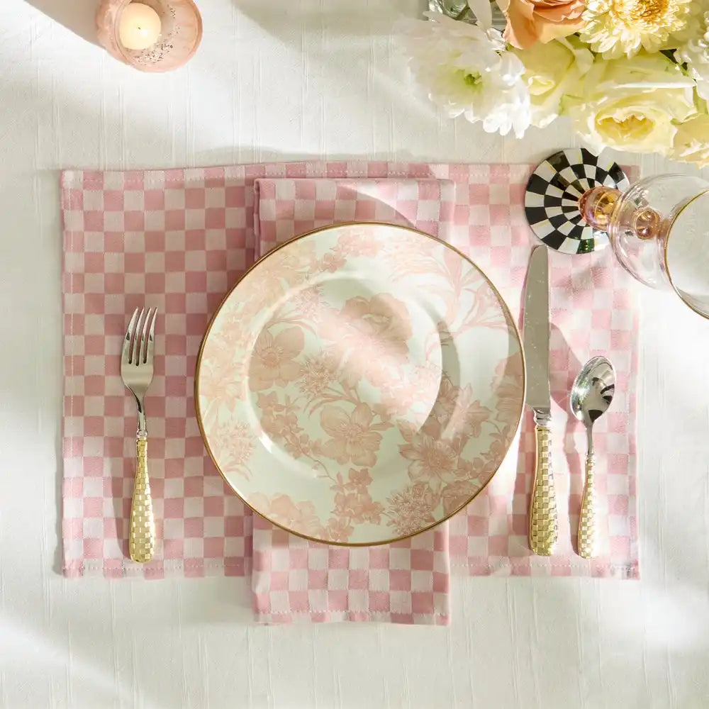 Rosy English Garden Enamel Salad/Dessert Plate