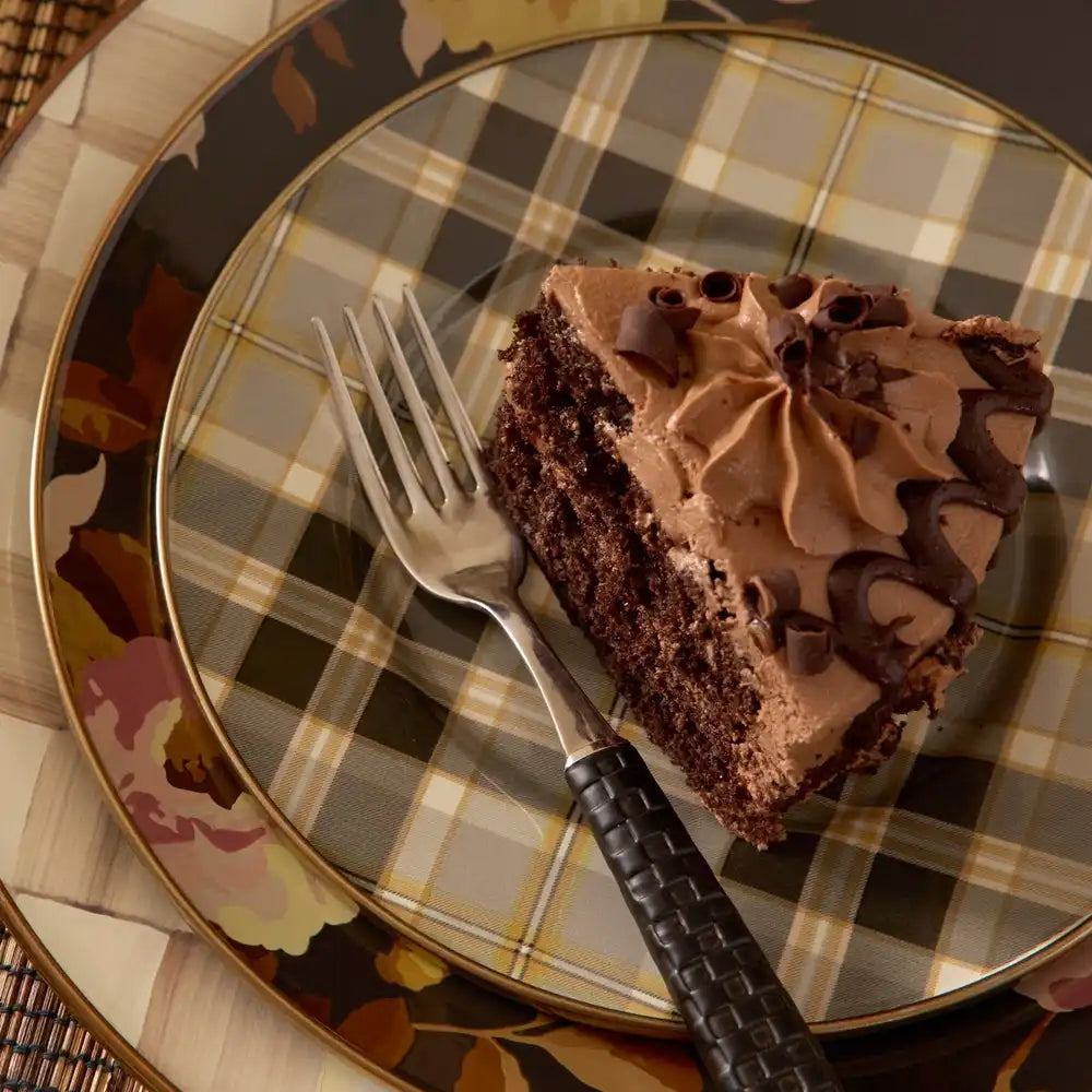 Tartan Mocha Salad Plate