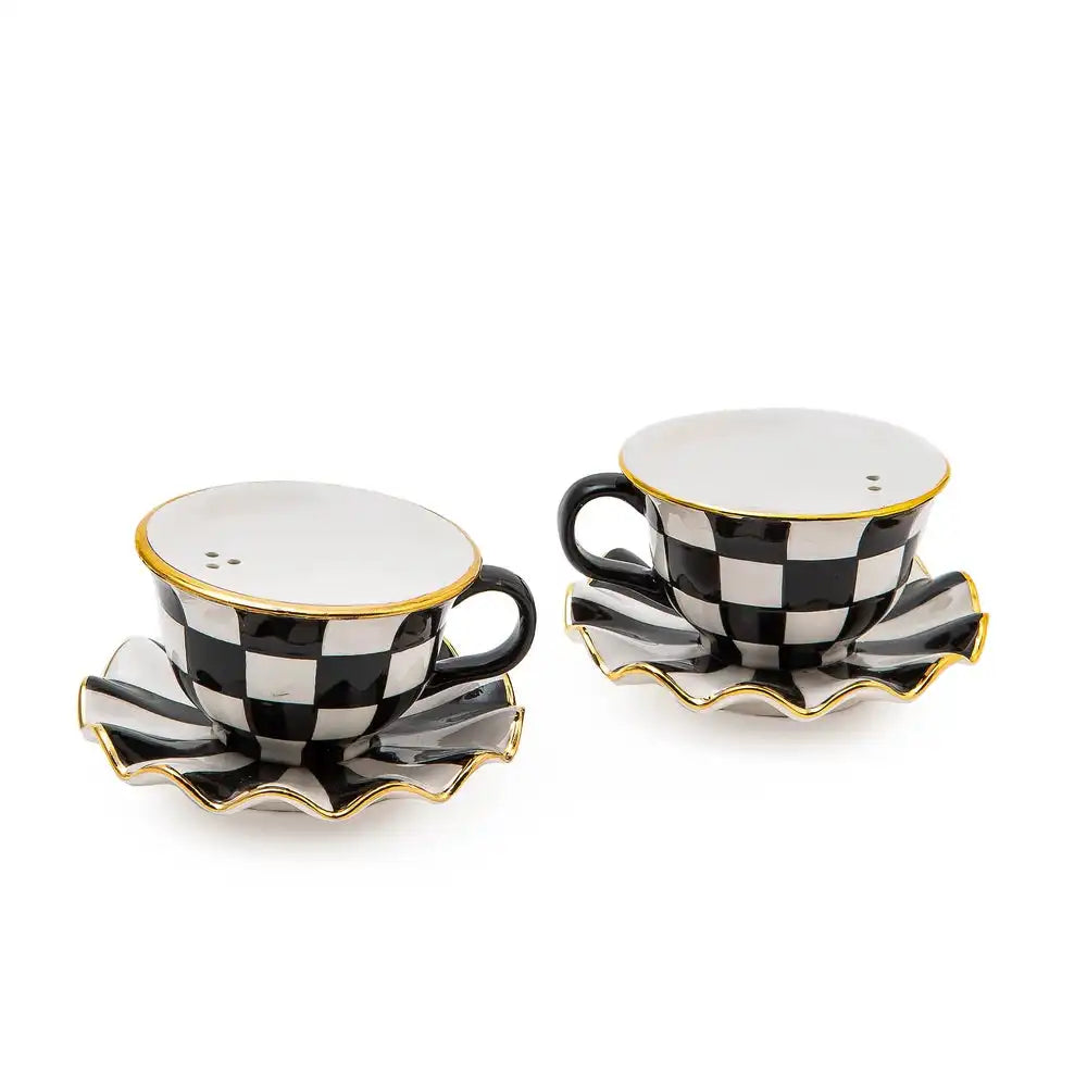 Courtly Teacup Salt & Pepper Set