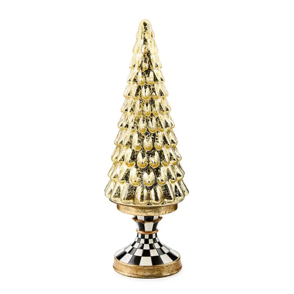 Courtly Noel Short Illuminated Glass Tree