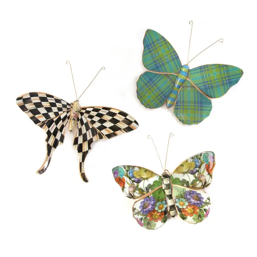 Butterfly Trio Wall Decor - Pond