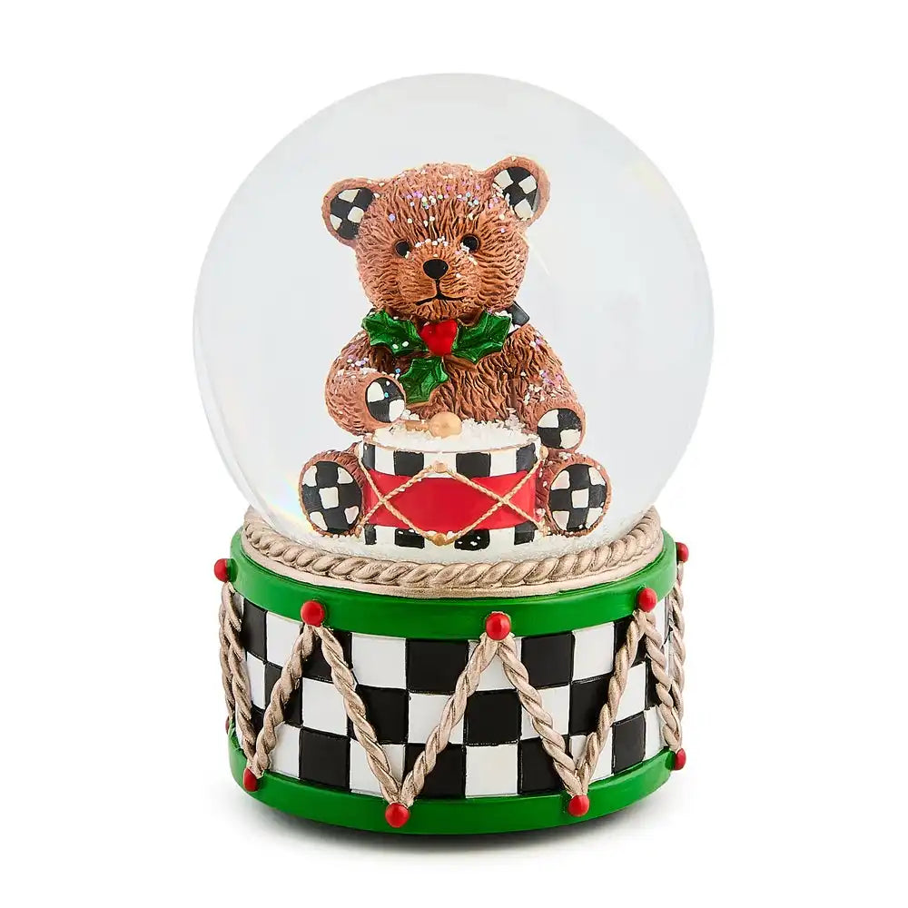 Holly Bear Snow Globe