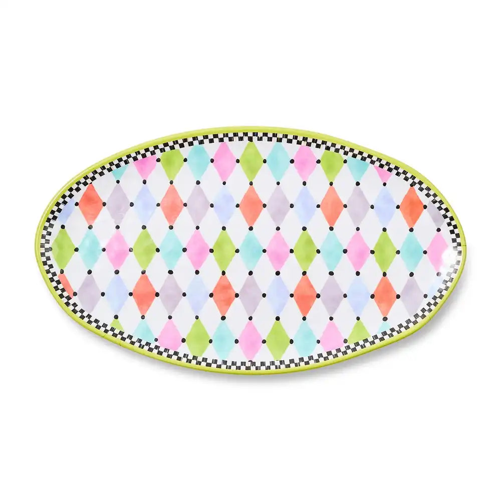 Palm Springs Melamine Oval Platter