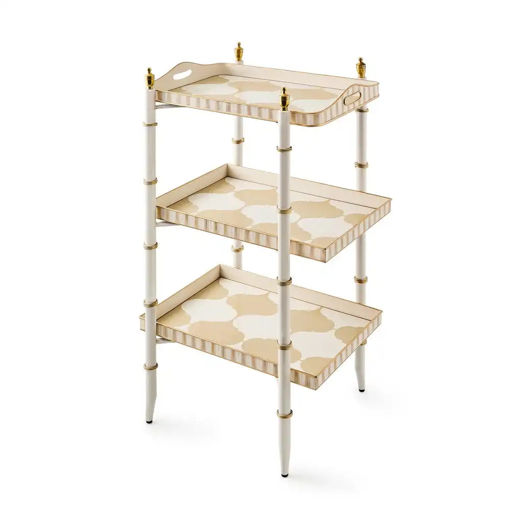 Mocha 3-Tier Tray Table