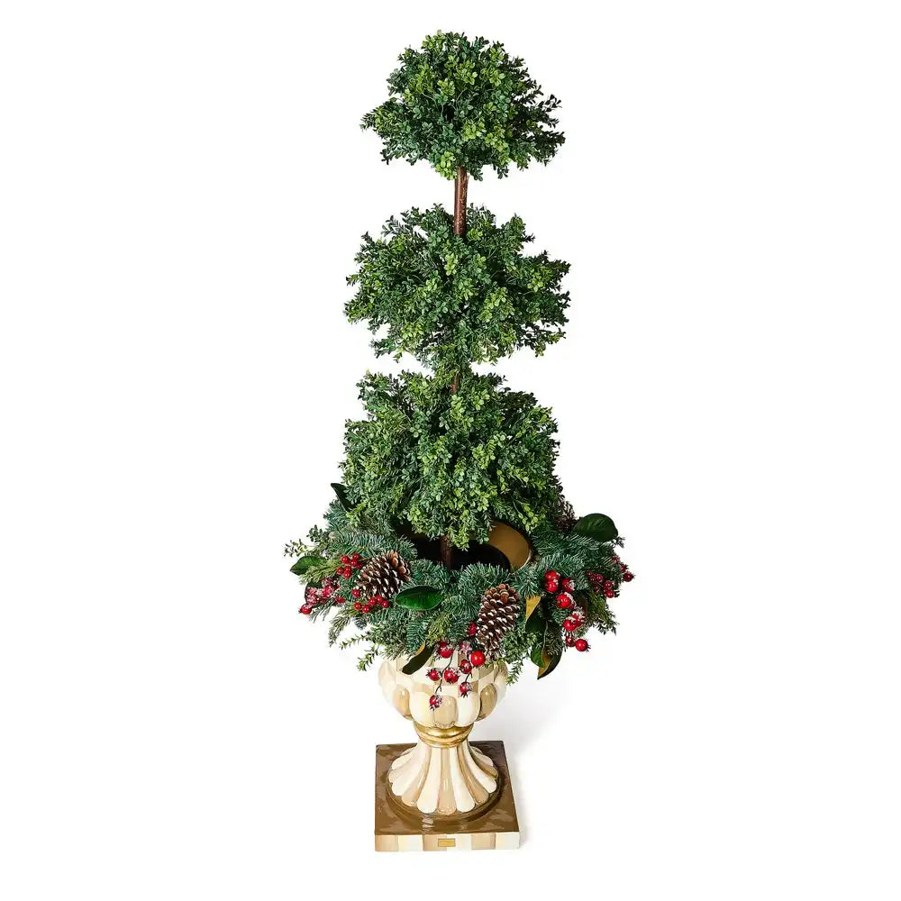 Boxwood Triple Ball Topiary Urn Filler