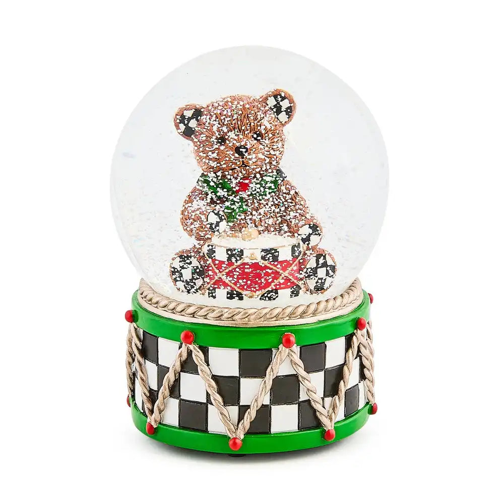 Holly Bear Snow Globe