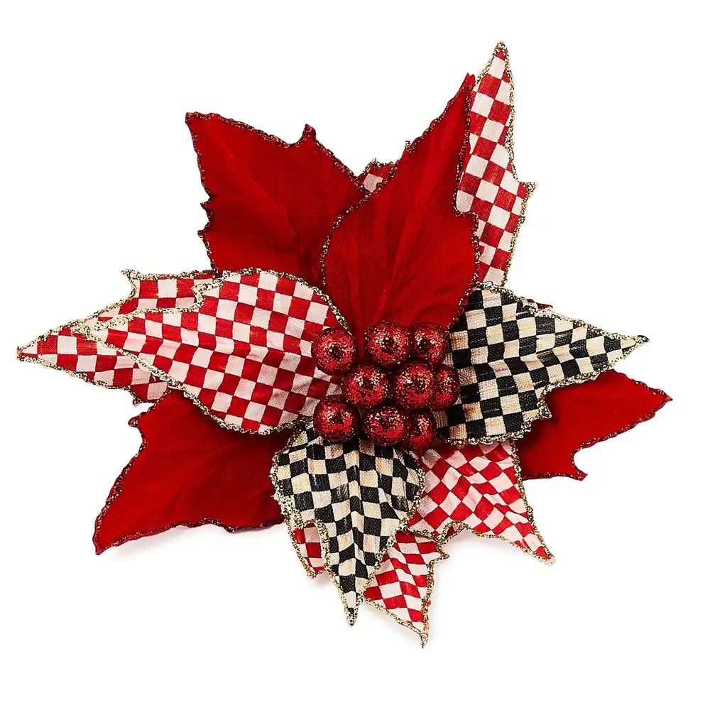 Check It Out Poinsettia Clip