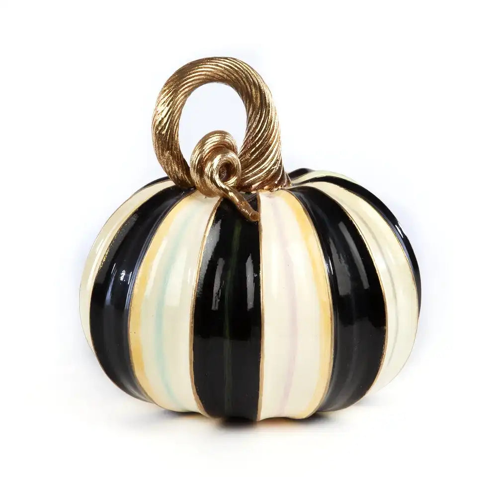 Elegant Stripe Large Pumpkin