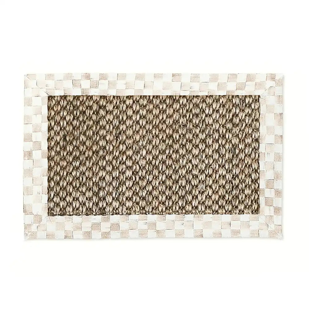 Mocha Check 2' x 3' Chunky Sisal Rug