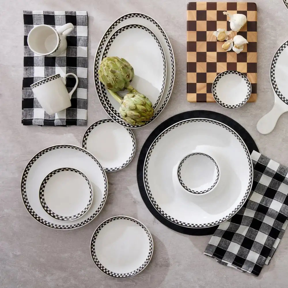 Courtly Check Everyday Small Plates, Set of 4