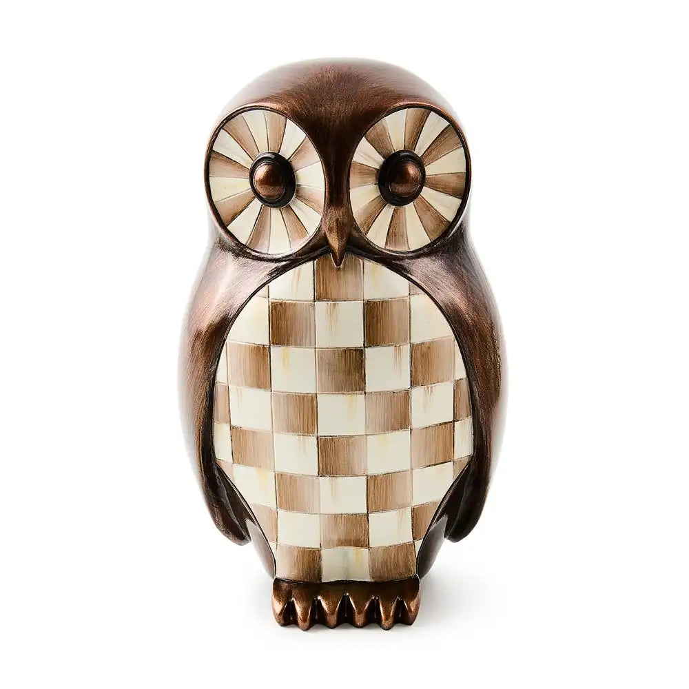 Mocha Check Owl
